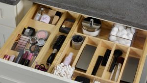 A drawer with many different items in it